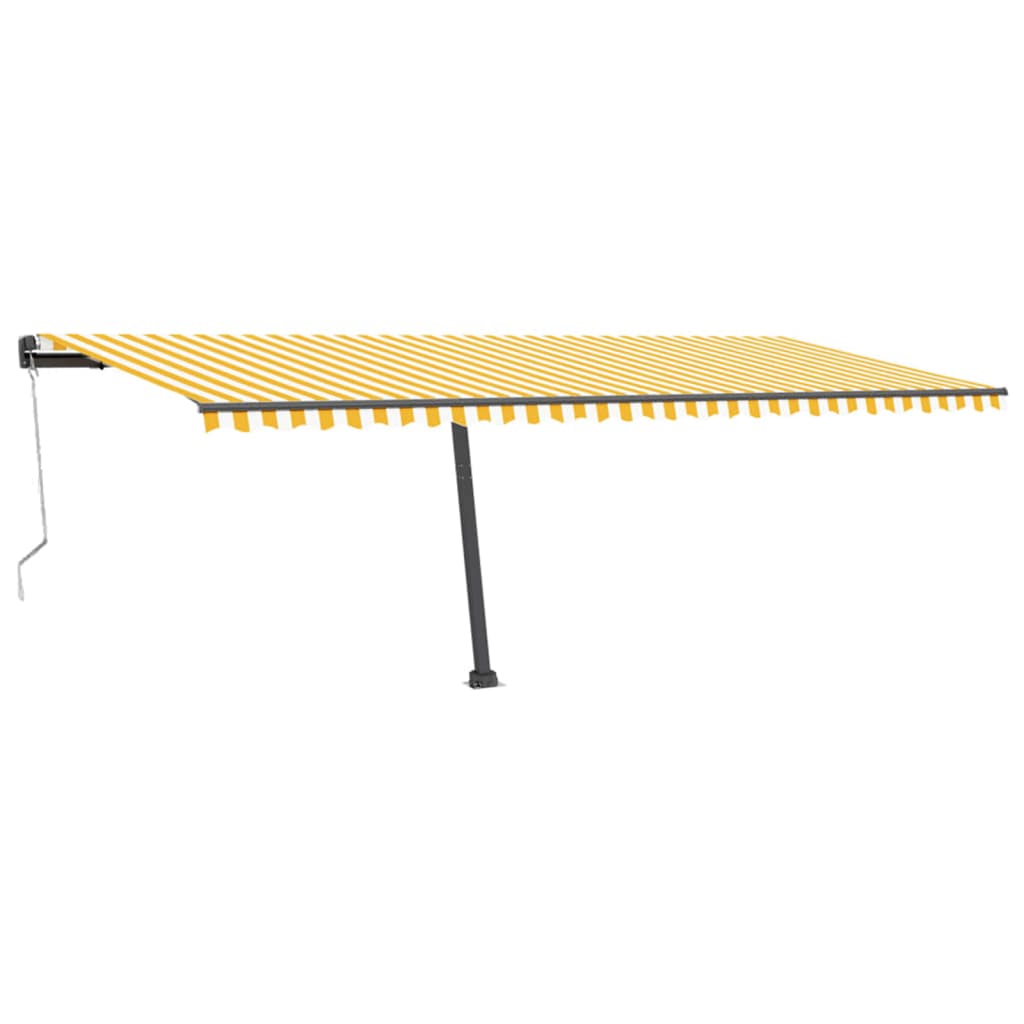 Vidaxl Luifel Free -standing automatic 600x300 cm yellow and white