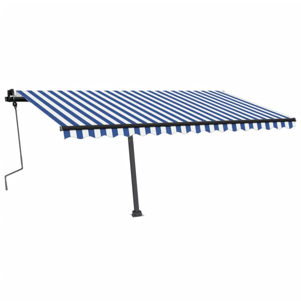 Vidaxl laifel løsrevet manuelt ut 400x350 cm blå og hvit
