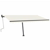 Vidaxl Luifel Detached manually extends 400x350 cm cream -colored