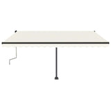 Vidaxl Luifel Detached manually extends 400x350 cm cream -colored