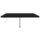 Vidaxl Luifel fritt -Stående automatisk 500x350 cm Antracitt -farget