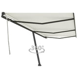 Bidaxl Luifel frigörs manuellt förlänger 600x350 cm kräm -färgad