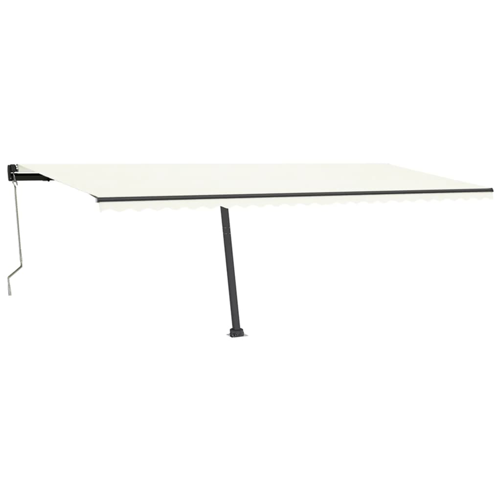 Vidaxl Luifel Free -standing automatic 600x350 cm cream -colored