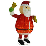 Vidaxl Santa Claus Decorative LED 180 cm Luxury Fabric