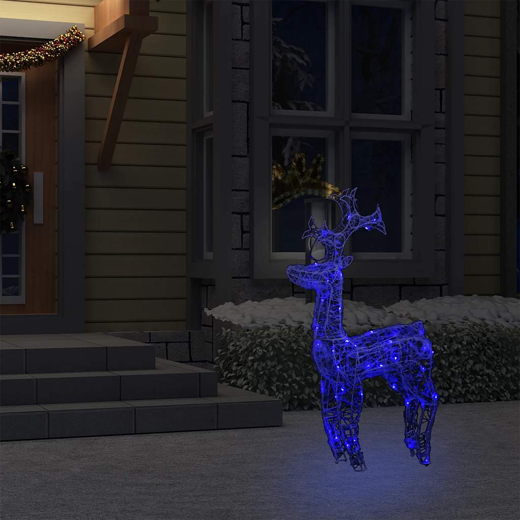 Vidaxl Christmas decorations Reindeer 90 LEDs 60x16x100 cm Acrylic