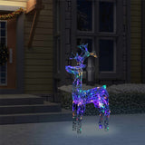Vidaxl Christmas Decorations Reindeer 90 LEDS 60X16X100 CM acrylique