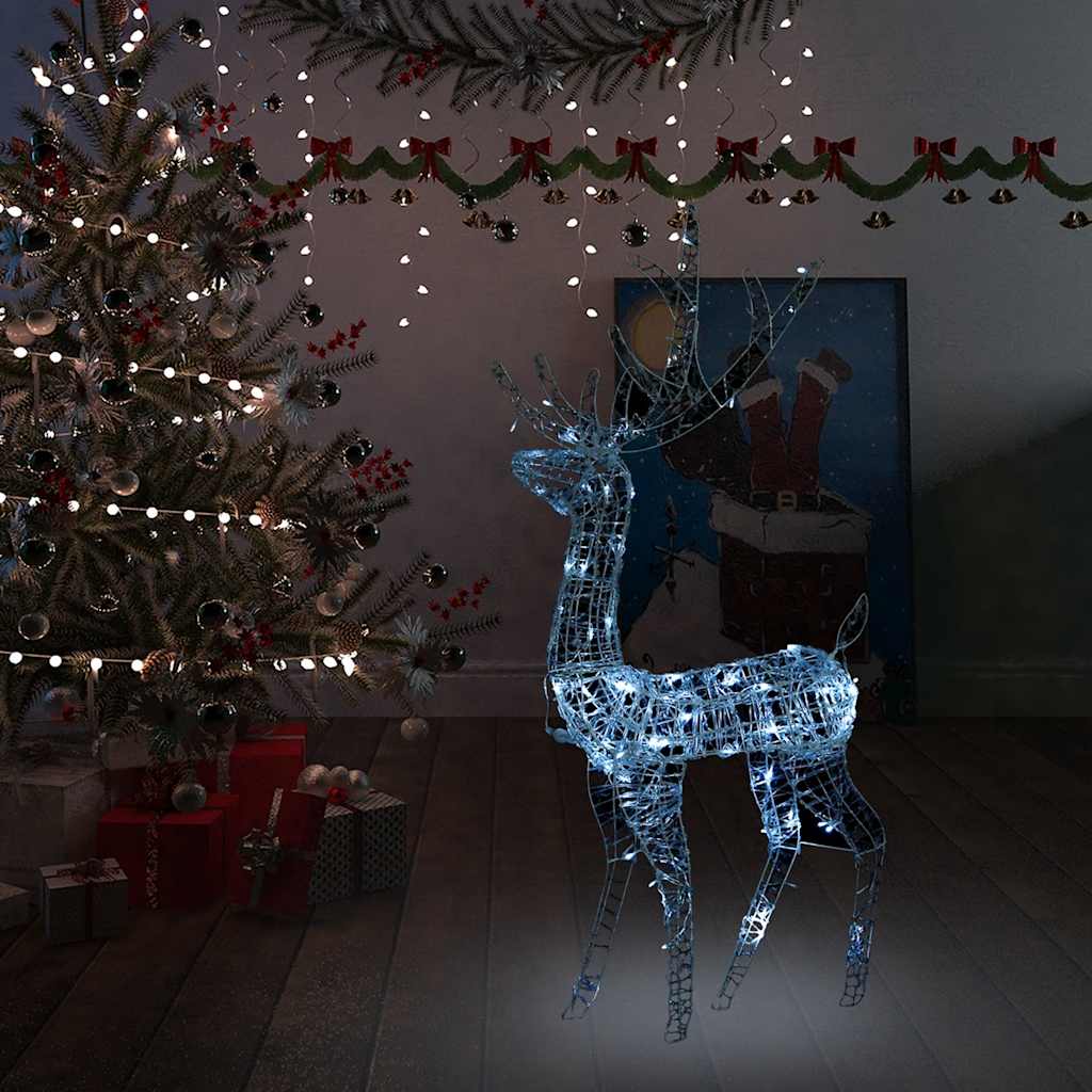Vidaxl juldekorationer rena 140 lysdioder kall vit 120 cm akryl