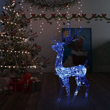 Vidaxl Chrëschtdeeg dekoréiert Reindeer 140 CS 120 cm Acryl blo