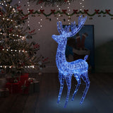 Vidaxl juledekorasjon Reindeer 250 LEDS blå 180 cm akryl
