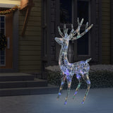 Vidaxl Chrëschtdag Dekoratioun Reindeer 250 LED Multicolorored 180 cm Acryl