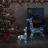 Vidaxl Christmas decorations Reindeer family 160 LEDs Cold White Acrylic
