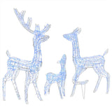 Vidaxl Christmas decorations Reindeer family 300 LEDs Blue Acrylic