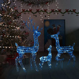 Vidaxl Christmas decorations Reindeer family 300 LEDs Blue Acrylic