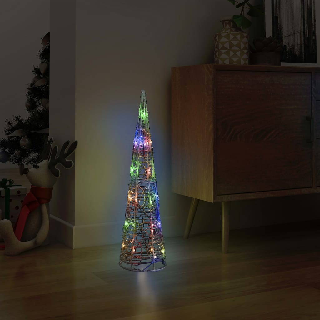 Vidaxl Light Cone Dekorativní LED více rozbalovaný 60 cm akryl