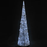 Vidaxl Light Cone Dekorativ LED kald hvit 90 cm akryl