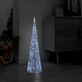 Vidaxl Light Cone Dekorativ LED kald hvit 90 cm akryl