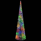 Vidaxl Light Cone Decorative LED Multi -farget 120 cm akryl