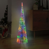 Vidaxl Light Cone Decorative LED Multi -farget 120 cm akryl