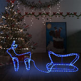 Vidaxl Decoración navideña renos y Slee 252 LED