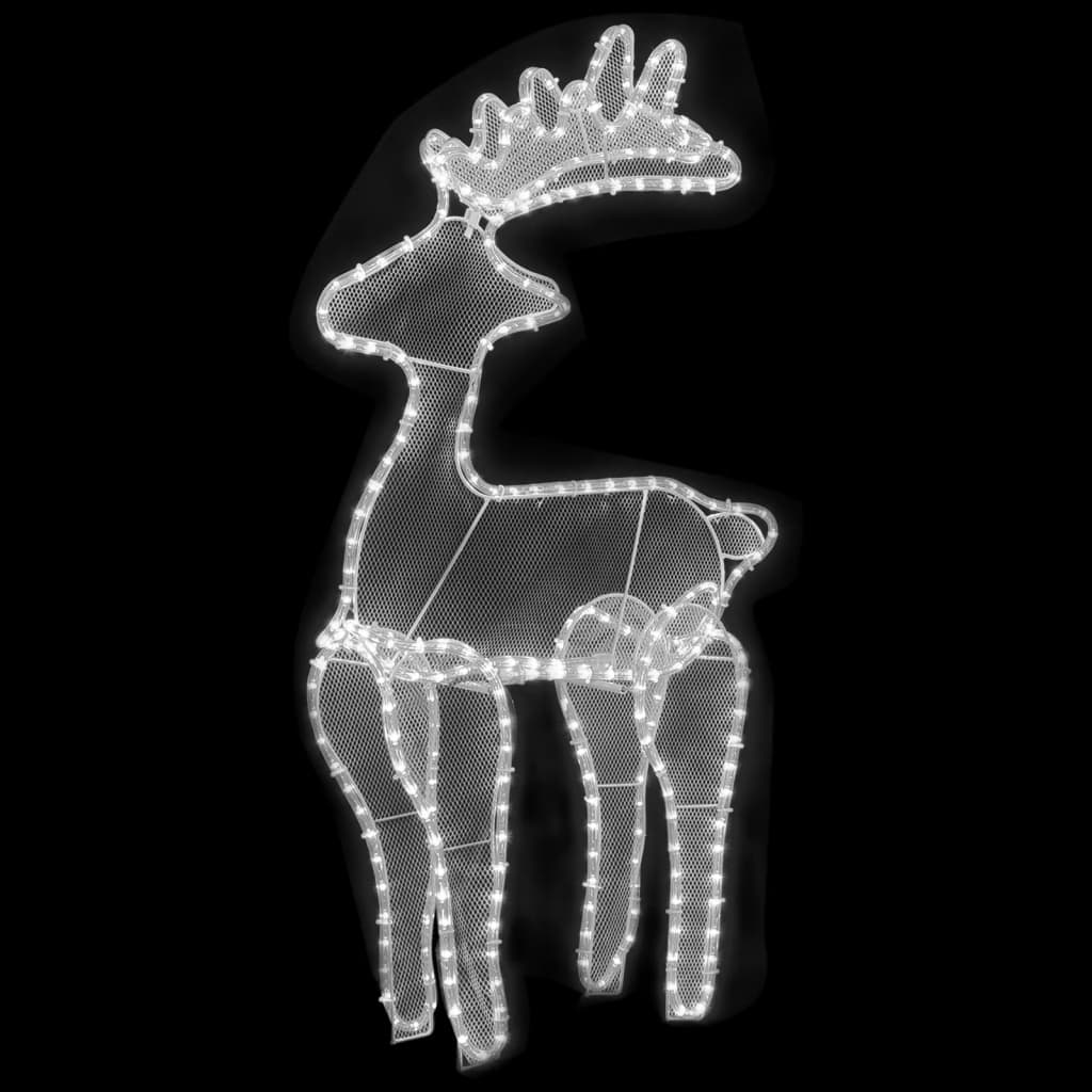 Vidaxl Christmas decorations Reindeer with mesh 306 LEDs 60x24x89 cm