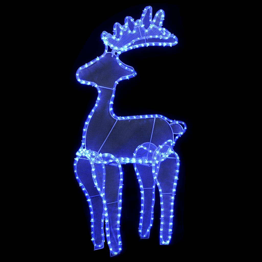 Vidaxl Christmas decorations Reindeer with mesh 306 LEDs 60x24x89 cm