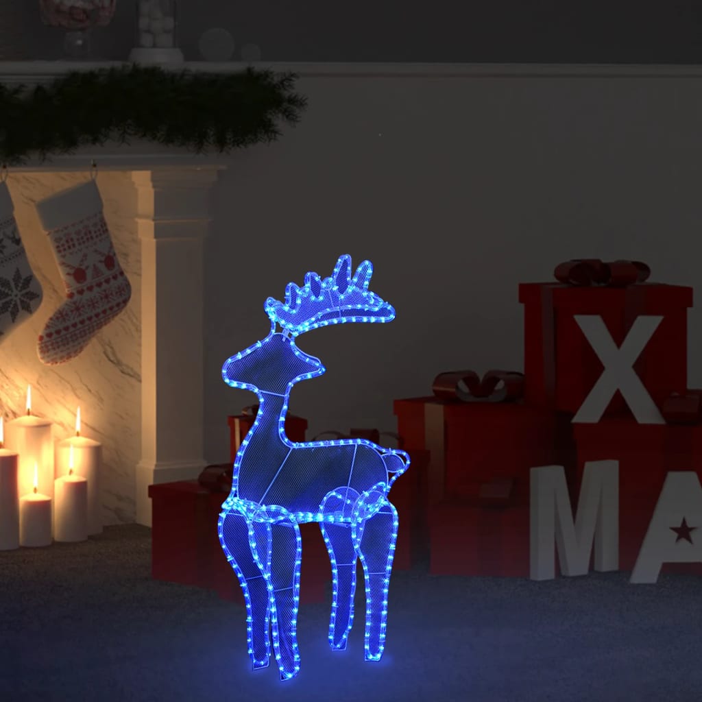 Vidaxl Christmas decorations Reindeer with mesh 306 LEDs 60x24x89 cm