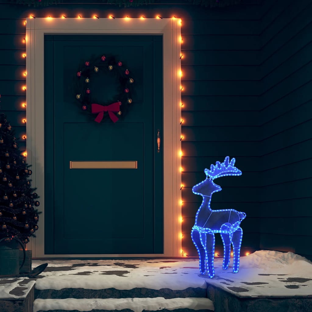 Vidaxl Christmas decorations Reindeer with mesh 306 LEDs 60x24x89 cm