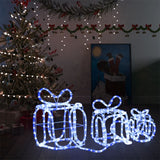 Boîtes-cadeaux d'éclairage de Noël Vidaxl 180 LED à l'intérieur et à l'extérieur