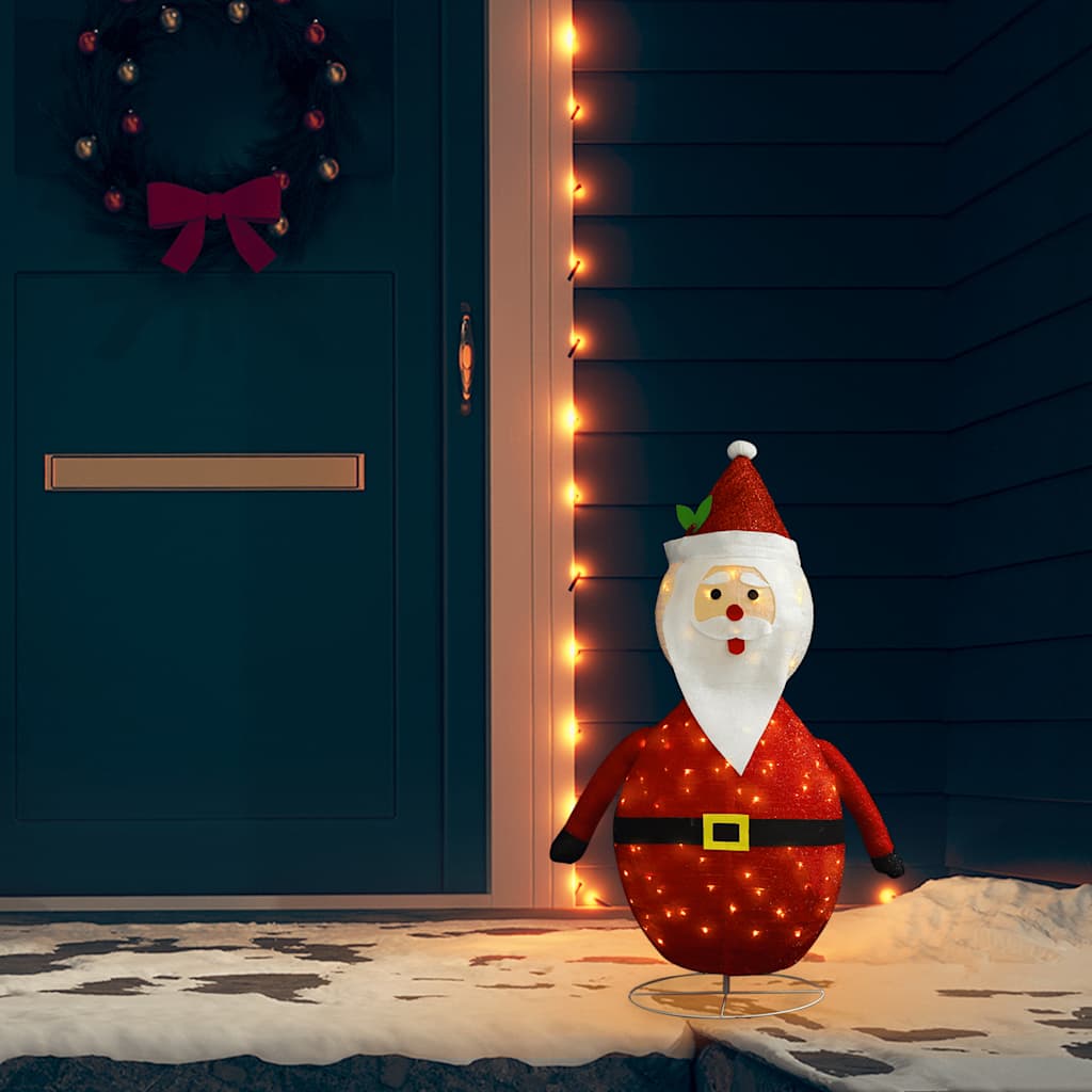 Vidaxl Santa Decorative LED 90 cm Luxury fabric