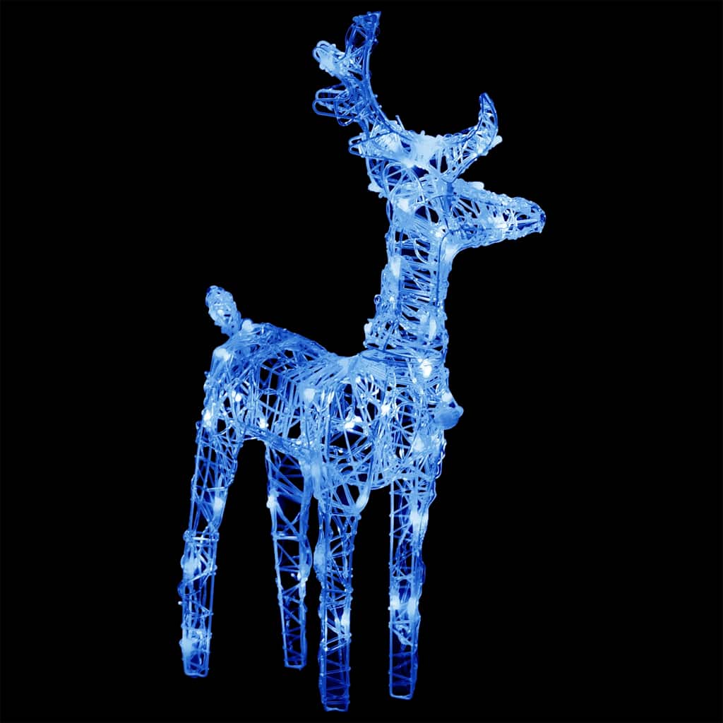 Vidaxl Weihnachtsdekorationen Rentier und Ärmel 160 LEDs 130 cm Acryl