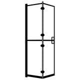 Vidaxl bruser kabinet sammenfoldelig 120x140 cm esg sort