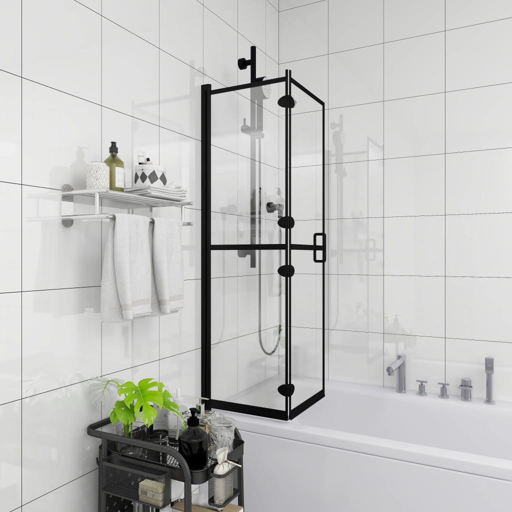 Vidaxl bruser kabinet sammenfoldelig 120x140 cm esg sort
