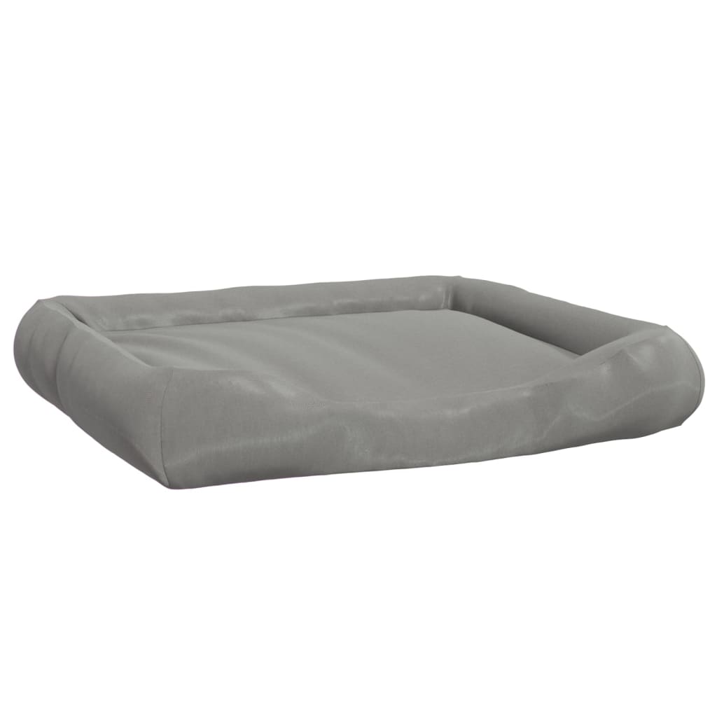 Łóżko dla psów vidaxl z poduszkami 115x100x20 cm Oxford Fabric Grey