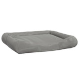 Łóżko dla psów vidaxl z poduszkami 115x100x20 cm Oxford Fabric Grey