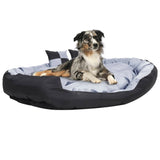 Vidaxl Hond Këssen reversibel a wäschen 150x12025 cm a schwaarz