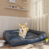 Vidaxl Hond Basket 105x80x25 cm kënschtlech Lieder donkel blo