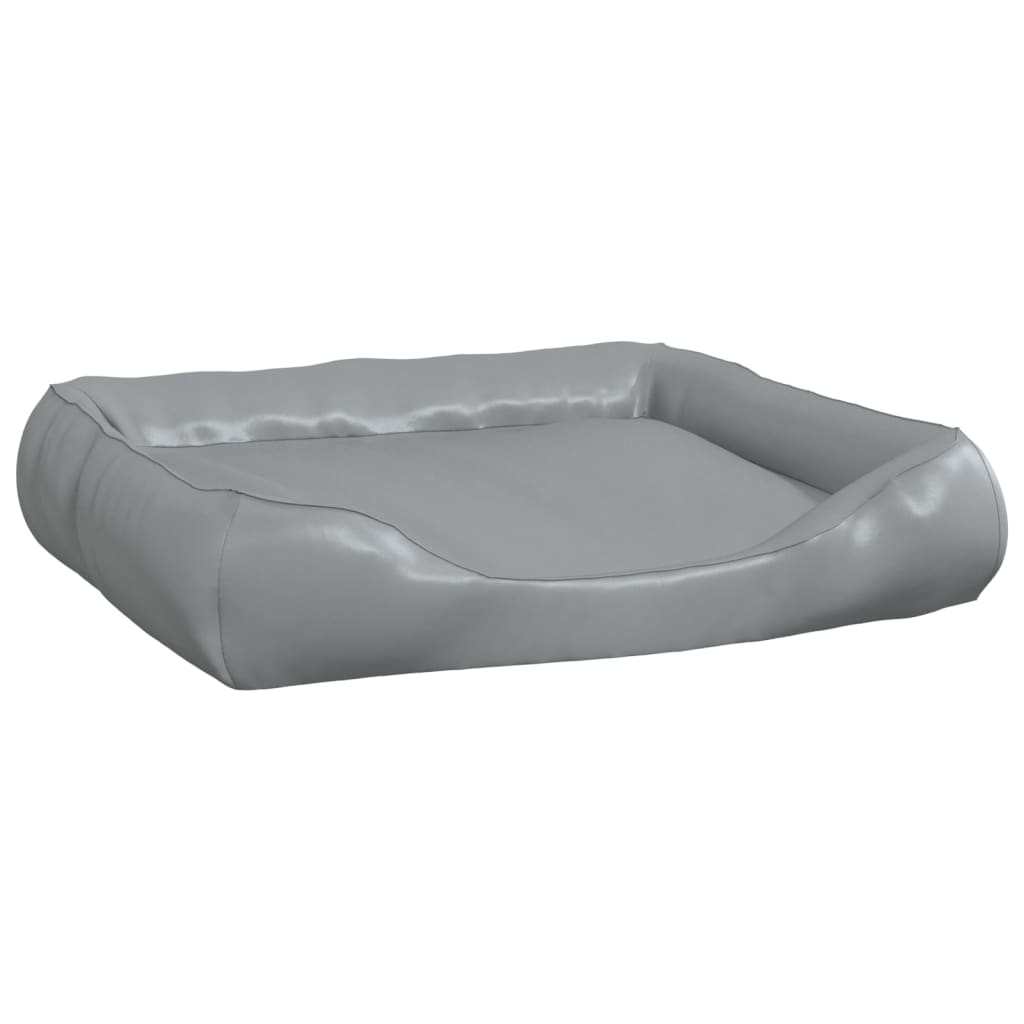 Vidaxl Dog Basket 80x68x23 cm in pelle artificiale grigio chiaro