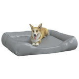 Vidaxl Dog Basket 80x68x23 cm in pelle artificiale grigio chiaro
