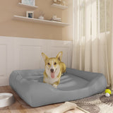 Vidaxl Dog Basket 80x68x23 cm in pelle artificiale grigio chiaro