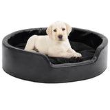 Vidaxl dog basket 69x59x19 cm Plush and artificial leather black