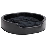 Vidaxl Canasta para perros 79x70x19 Cm peluche y cuero artificial negro