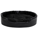 Vidaxl hundekurv 90x79x20 cm plysj og kunstig skinn svart