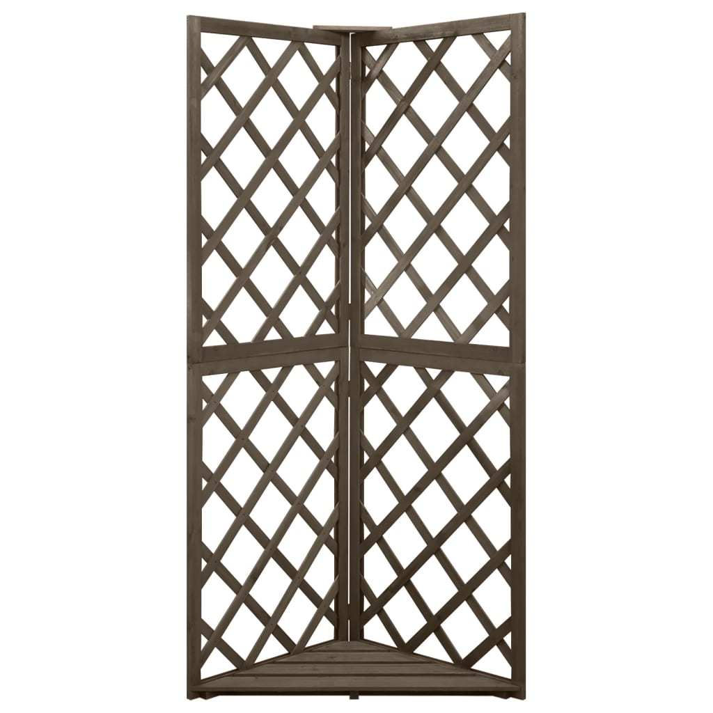 Vidaxl Latwerk rohový model 50x50x145 cm pevné borovice