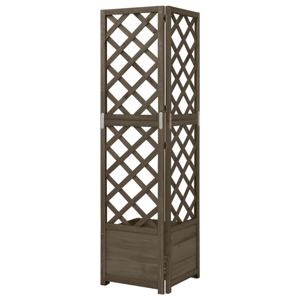VidaXL Latwerkplantenbak Corner model 40x40x150 cm pure wood gray