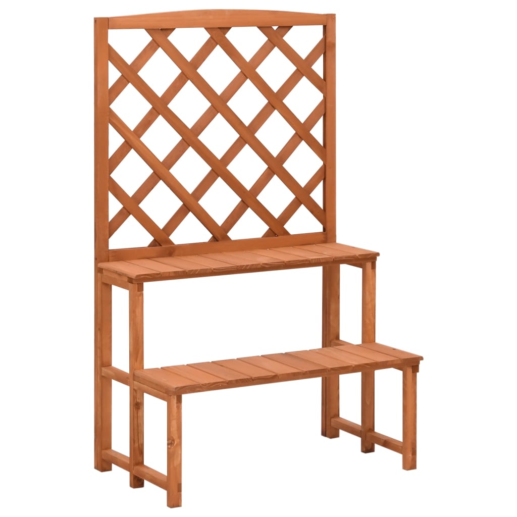 Vidaxl Plant rack with slat 70x42x115 cm solid pinewood