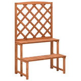 Vidaxl Plant rack with slat 70x42x115 cm solid pinewood