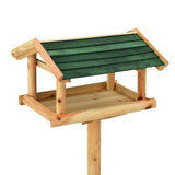 Vidaxl Bird Feed se standardem 37x28x100 cm pevné borovice