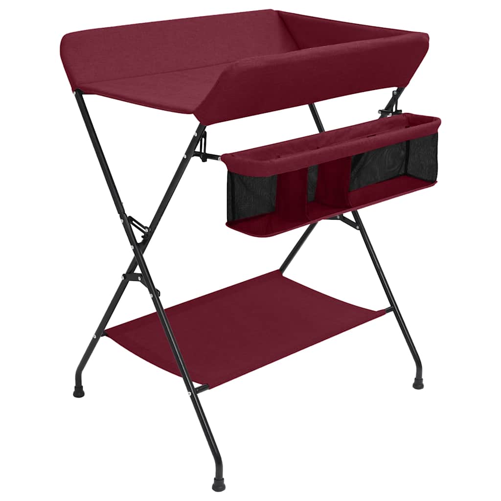 Vidaxl changing table iron red