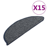 Podstavki za stopnice Vidaxl 15 St 56x17x3 cm temno modra