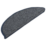 Podstavki za stopnice Vidaxl 15 St 56x17x3 cm temno modra